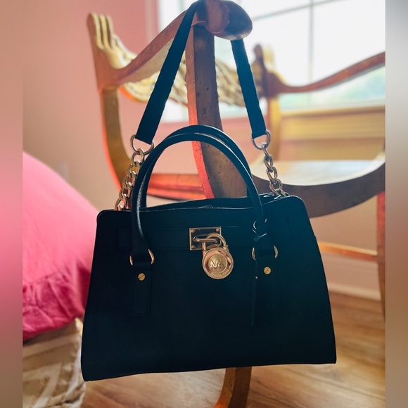 MICHAEL Michael Kors Hamilton Large East/West Satchel Gold Hardware - Picture 3 of 9